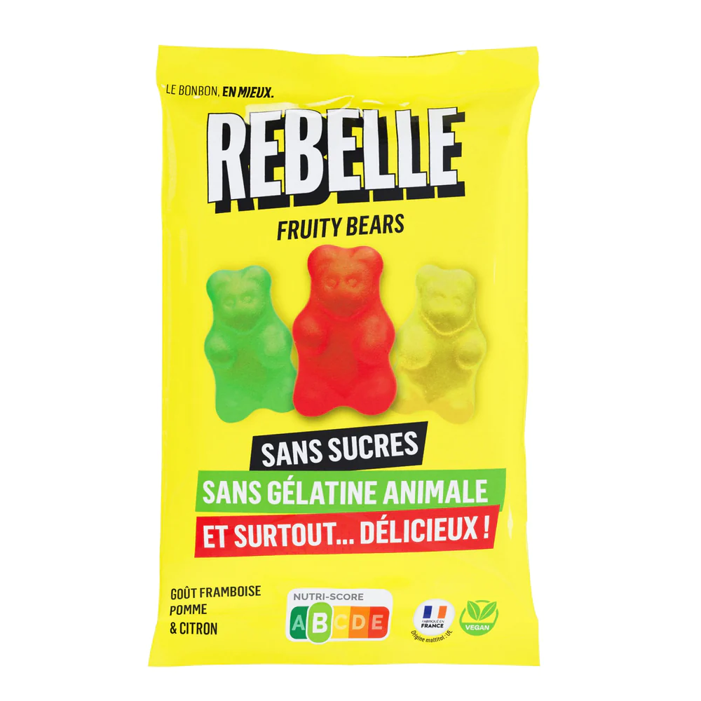 Bonbons Oursons  Sans Sucre - 50g - Rebelle | Nutrisport Performances