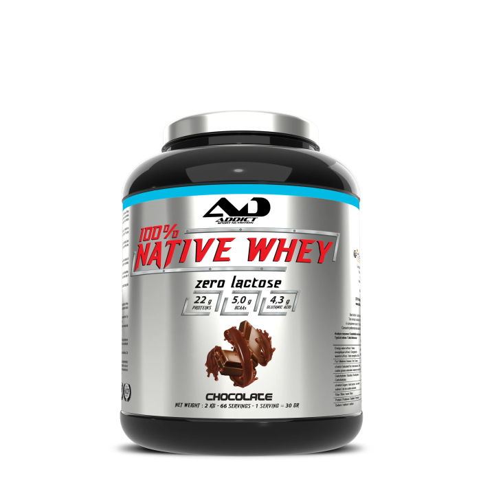 Whey Protéine 100% Native - 2kg | Addict Sport Nutrition