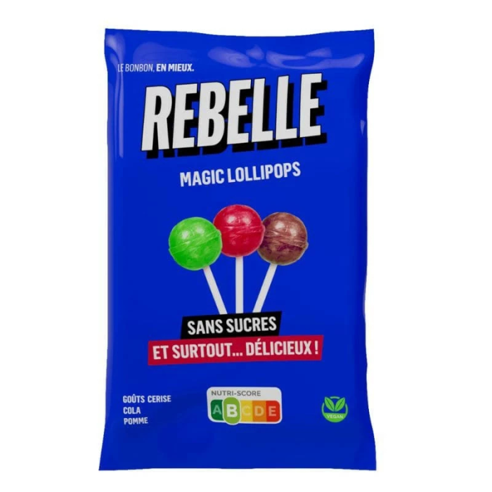 Sucettes / Sans Sucre - 7 sucettes (48g) | Rebelle