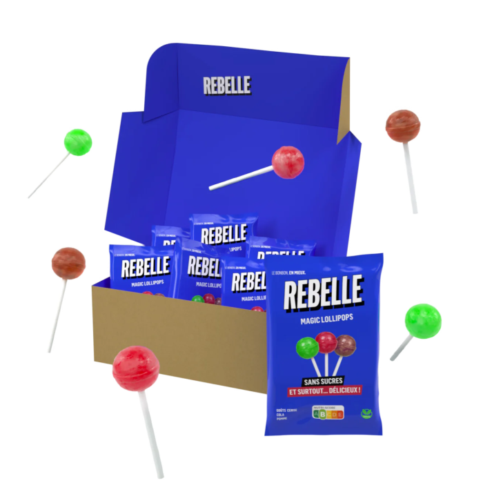 Sucettes / Sans Sucre - 7 sucettes (48g) | Rebelle