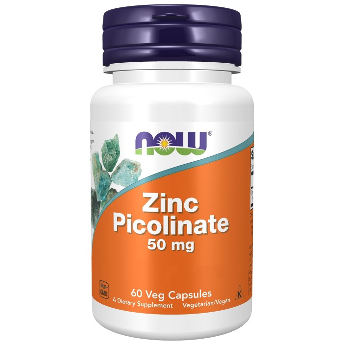 Zinc Picolinate / 50mg - 60 Caps | Now Food