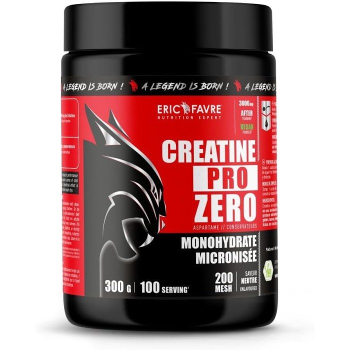 Créatine Pro Zéro - 300g | Eric Favre