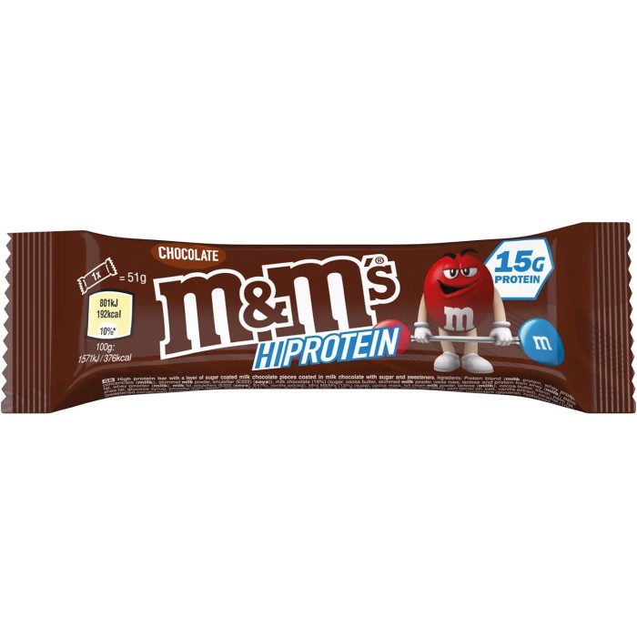 M&M'S HI Protein Bar / Chocolat - 51g | M&M'S