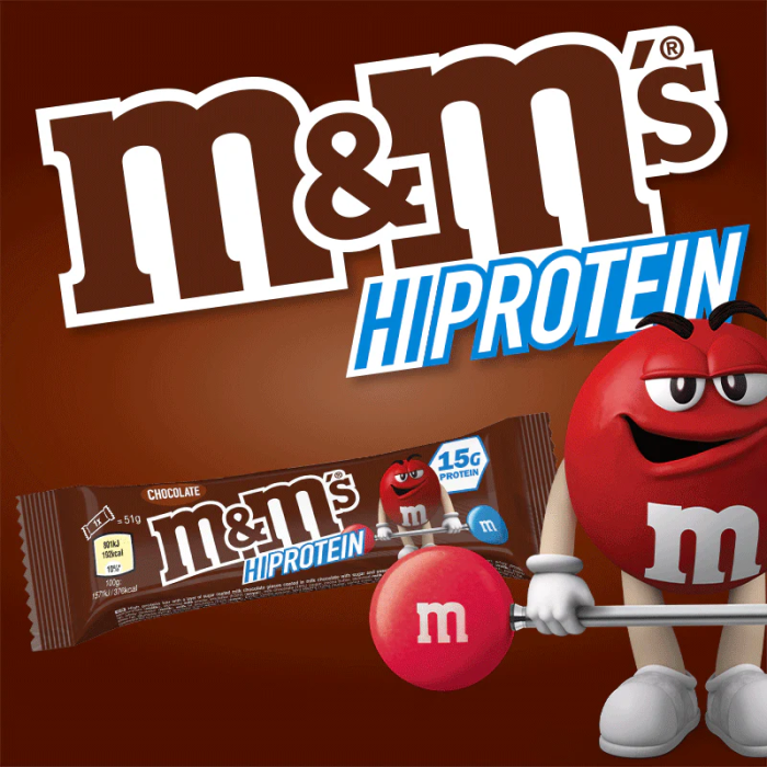 M&M'S HI Protein Bar / Chocolat - 51g | M&M'S