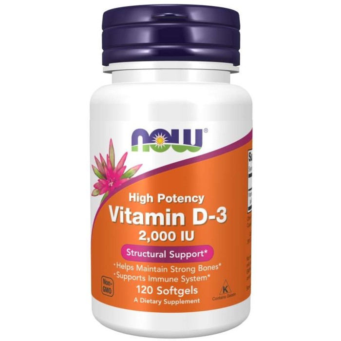 Vitamine D-3 - NOW FOODS