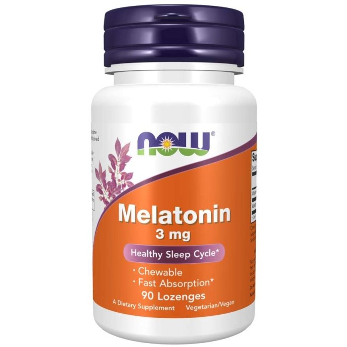 Melatonin à croquer - 3mg - 90 gélules | Now Foods