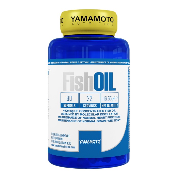 Fish Oil - Omega 3 - 90 gélules | Yamamoto Nutrition