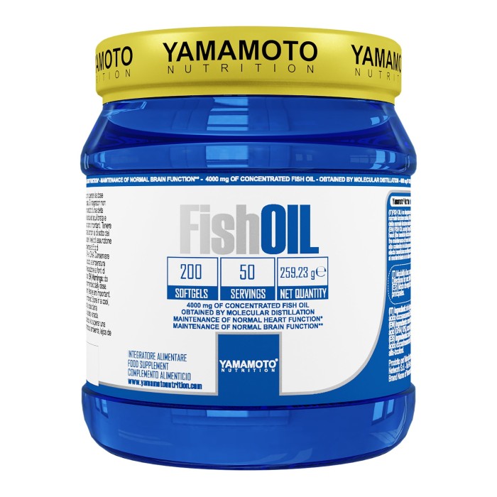 Fish Oil - Omega 3 - 200 gélules | Yamamoto Nutrition