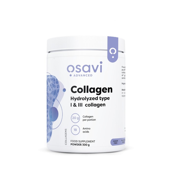 Collagen hydrolisé (Type 1 & 3) 300g | Osavi