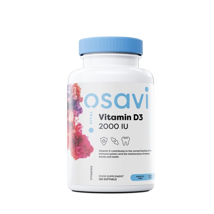 Vitamine D3 - 2000 UI - 120 gélules | Osavi