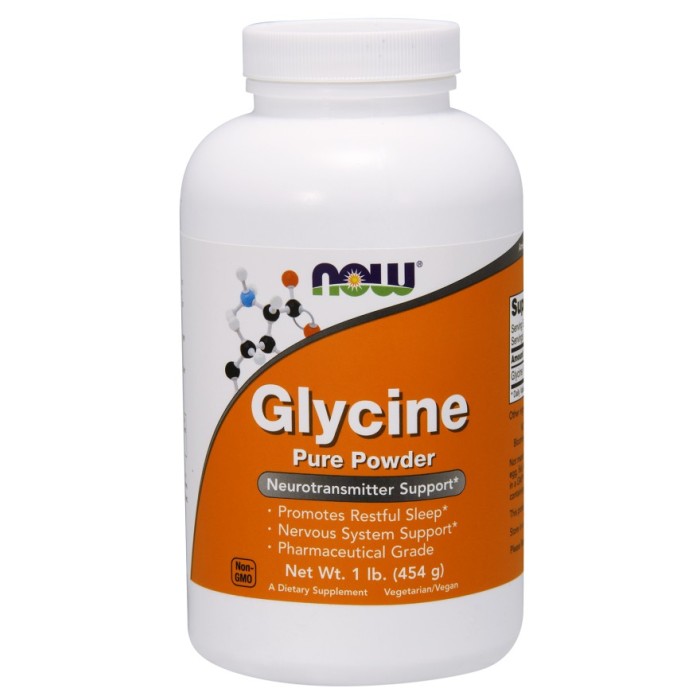 Glycine - 450g Poudre | Now Foods