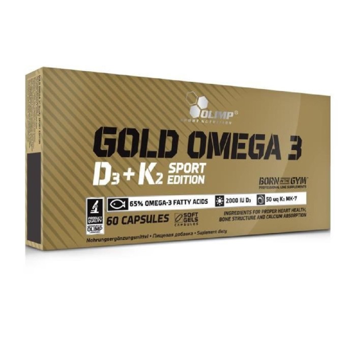 Gold Omega 3 - D3 + K2 - 60 gélules | Olimp Nutrition