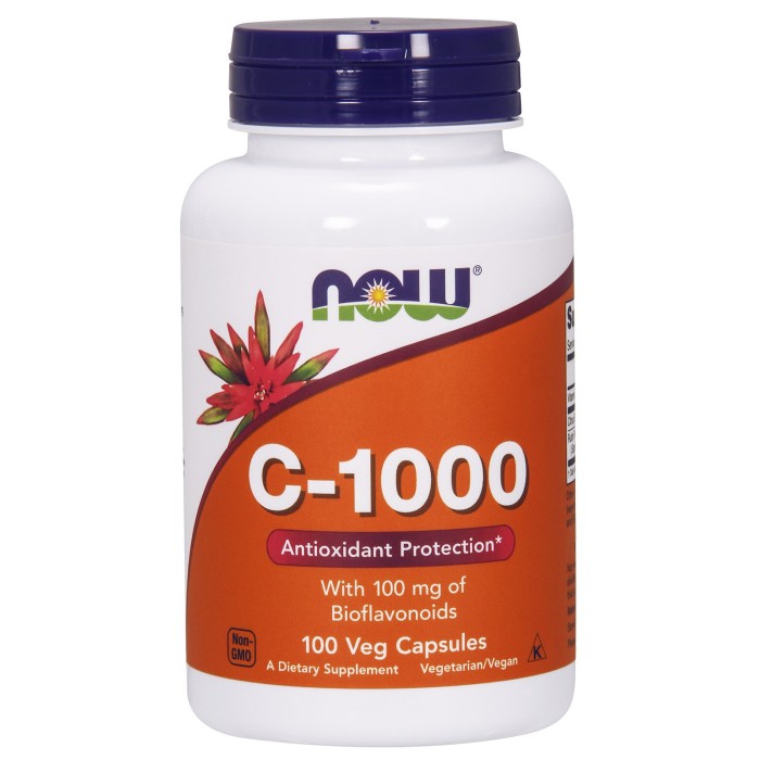 Vitamine C-1000 - 100 Gélules | Now Foods