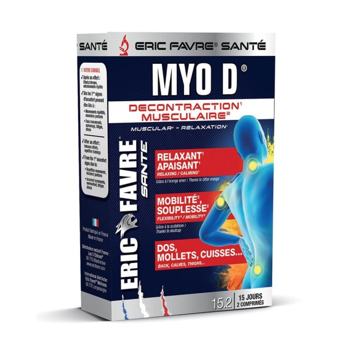 MYO D - Décontractant musculaire - 30 caps | Eric Favre
