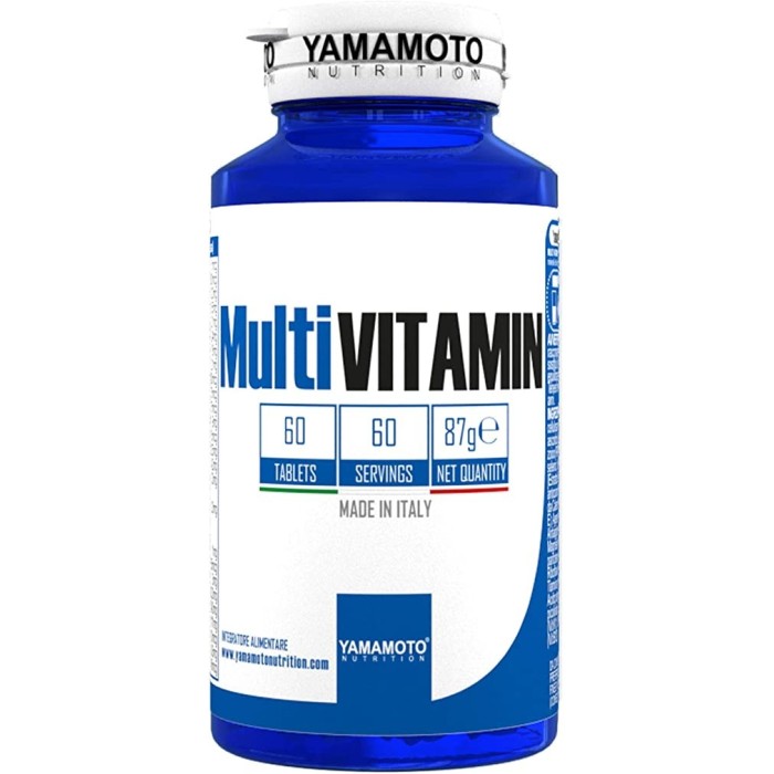 Multi Vitamin - 60 tablettes | Yamamoto Nutrition