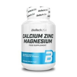 Calcium Zinc Magnesium - 100 tablettes | Biotech USA