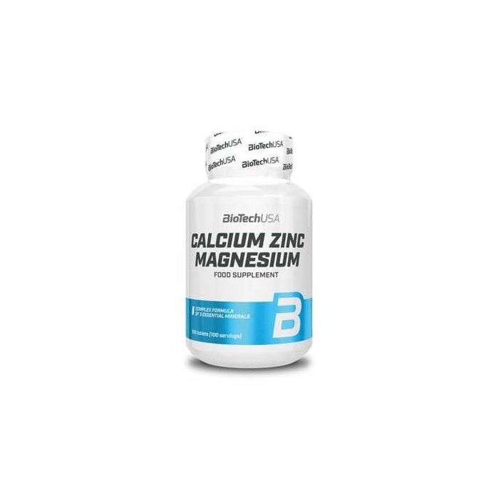 Calcium + Zinc + Magnesium - 100 tablettes | Biotech USA